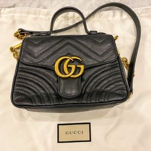 GG Marmont mini top handle bag